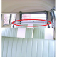VW Bus T1 T2 Gepäckstange Gepäckschutz hintere Sitzbank Chrom (01-042)