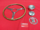 17'' Holzlenkrad mit Nabe für VW Bus T2 T2b 75-79, 17 Zoll, HELLBRAUN" (57-056 S/81-219/81-220) 17'' Holzlenkrad mit Nabe für VW Bus T2 T2b 75-79, 17 Zoll, HELLBRAUN" (57-056 S/81-219/81-220)