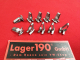 10x Klammer für Stoßstangengummi VW Bus T3 (10x 0021-350)
