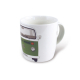 Tasse / Becher VW Bus T2 weiß/grün (07-068)