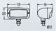 Glas Nebelscheinwerfer VW Käfer, Bus T1, Porsche 356 NOS Hella 082333-03 klar (31-113)
