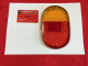 VW Bus T1, T2a Rücklichtglas rot/orange Chrom HELLA (0645)