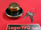 VW Käfer (1967-71) Karmann Ghia (1972) Tankdeckel mit Bajonettverschluss, abschließbar (0490)