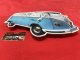 Wanduhr Uhr VW Bus T1 blau (07-100)
