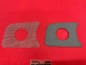 VW Käfer ab 08/57 Unterlage Ziergitter 52mm Armaturenbrett links (0525-710)