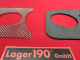 VW Käfer ab 08/57 Unterlage Ziergitter 2x 52mm Armaturenbrett links (0525-712)