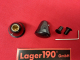 Bedienknöpfe Schwarz Paar für Radio VW Käfer, Bus T1, T2, Karmann (0525-004)