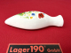 Blumenvase Keramik Wildblumen für Käfer, Bulli T1, T2, u.a. Oldtimer (0547-010)