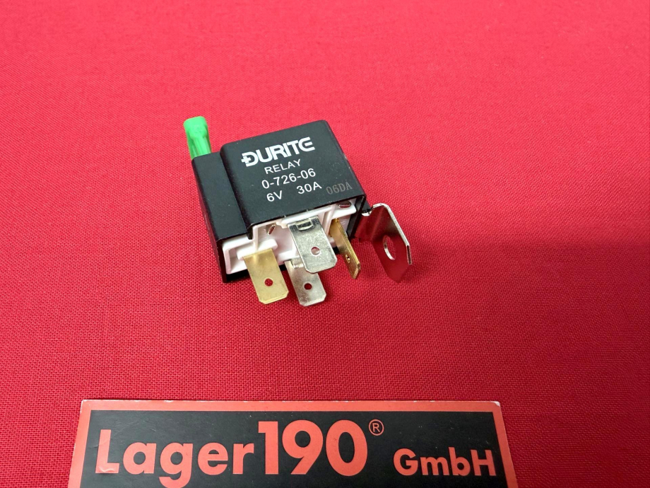 Universal-Relais 6V 15A mit Sicherung 30A f�r VW K�fer, Bus T1 (0681-5)