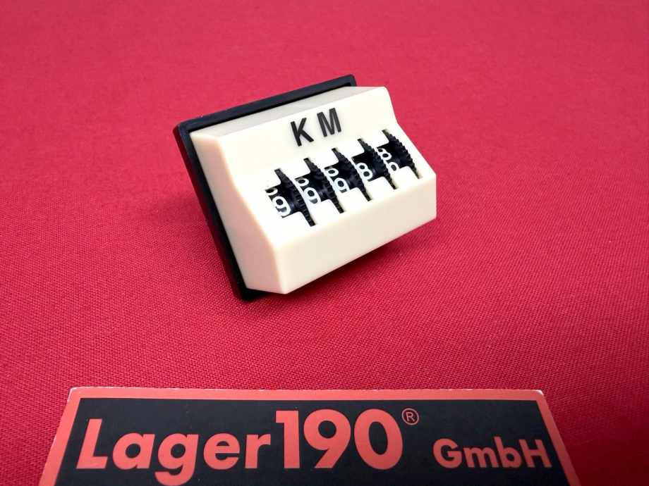 Tageskilometerzähler elfenbein KM für Käfer, Bulli T1, T2 u.a. Oldtimer (2688-000)