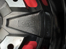 1 Satz Fuxx Felgen 5.5x15 5x205 ET20 schwarz/poliert - OHNE TV! (57-045)