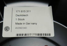 ORIGINAL VW Bremsstaubblech vorne VW Golf 1 Jetta 1 Scirocco Deckblech Staubblech Spritzblech MADE IN GERMANY (13-052)
