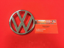 VW-Emblem 95mm Chrom für VW Golf 1 + Bus T3 ORIGINAL VW Ø 95mm (13-122)