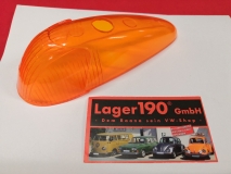 VW Kfer 08/57-10/63 Blinkerglas orange Glas HELLA Blinker PRFZEICHEN (89-019)