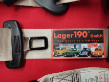 Automatik Sicherheitsgurt 3-Punkt beige E-PR�FZEICHEN (0573-040)