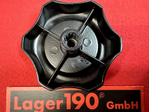 Verstellrad schwarz Metall fr VW Bus T2 68-79 Westfalia Lamellenfenster (6620-102)