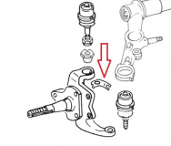 VW Bus T2 ab 08/70 Klammer Bremsschlauch Vorderachse links (1269-310)