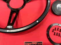 15 Lenkrad Schwarz Woody Style mit Nabe fr VW Kfer ab 1974 (57-058 57-007)