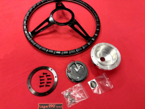 15 Lenkrad Schwarz Woody Style mit Nabe fr VW Kfer ab 1974 (57-058 57-007)