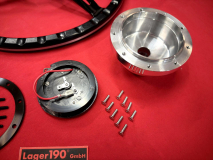 15 Lenkrad Schwarz Woody Style mit Nabe f�r VW Bus T2 -07/74 (57-058 57-009)