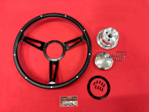 15 Lenkrad Schwarz Woody Style mit Nabe fr VW Bus T2 08/74- (57-058 81-219 81-220)