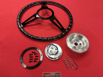 15 Lenkrad Schwarz Woody Style mit Nabe fr VW Bus T2 08/74- (57-058 81-219 81-220)