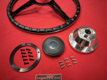 16 Lenkrad Schwarz Woody Style mit Nabe fr VW Bus T2 -07/74 (57-059 57-009)