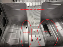 VW Bus T1 Durchgang walkthrough Radkasten links *Sonderbestellung* 0890-144