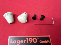 Bedienkn�pfe Grau Paar f�r Radio VW K�fer, Bus T1, T2, Karmann (0525-003)