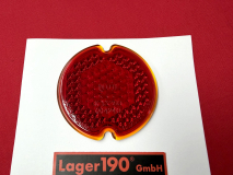 R�cklichtglas f�r VW Bus T1 58-61 HELLA rot (38-004)