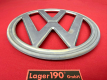 VW Bus T2 Emblem Metall roh 1968-72 T2a T2ab Logo Frontemblem Volkswagen (13-295)