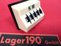 Tageskilometerzähler elfenbein KM für Käfer, Bulli T1, T2 u.a. Oldtimer (2688-000)