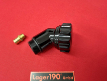 Öleinfüllstutzen Alu schwarz VW Käfer, Bus T1, T2, Typ1-Motor (1845-105)
