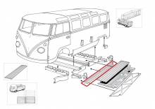 VW Bus T1 Innenschweller links / rechts (0890-43)